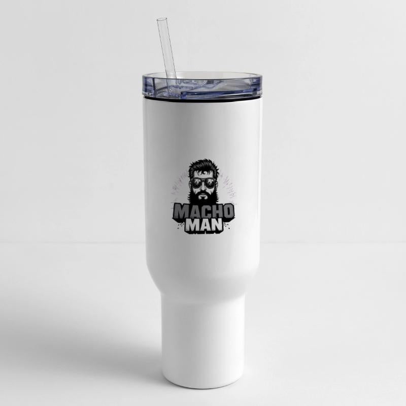Macho Man Retro Vintage Beard Sunglasses Design