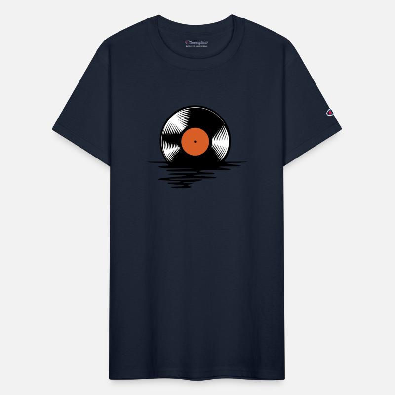 Melting vinyl disc.