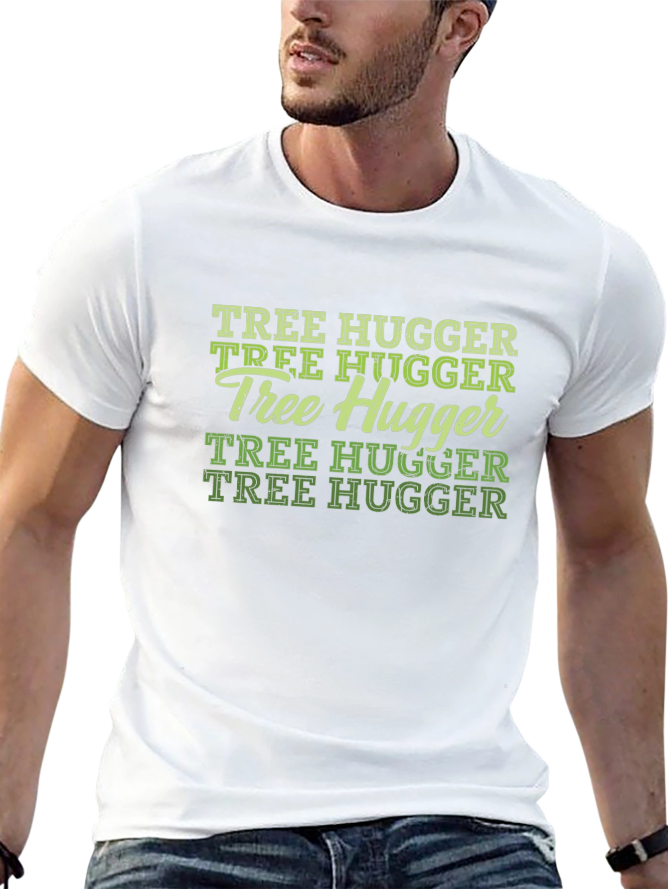 Tree Hugger Graphic T-Shirt - Eco-Friendly Tee