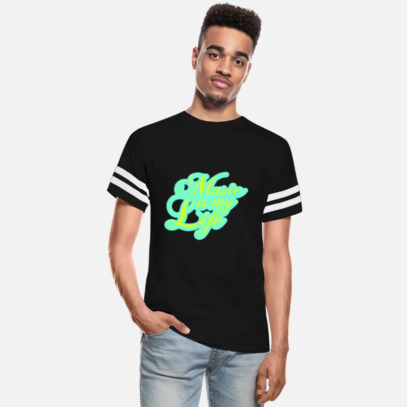 Music is my Life Love Saying Text Lettering Logo