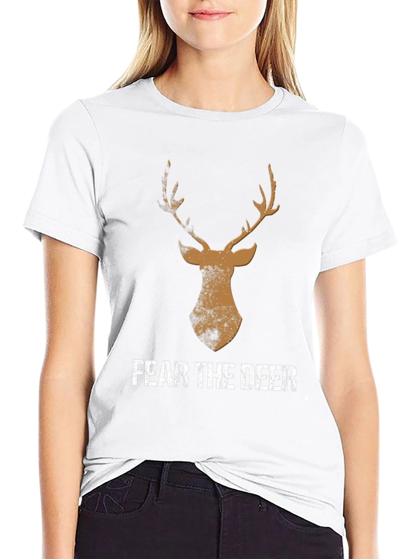 Fear the Deer Graphic Tee - Mens Black T-Shirt