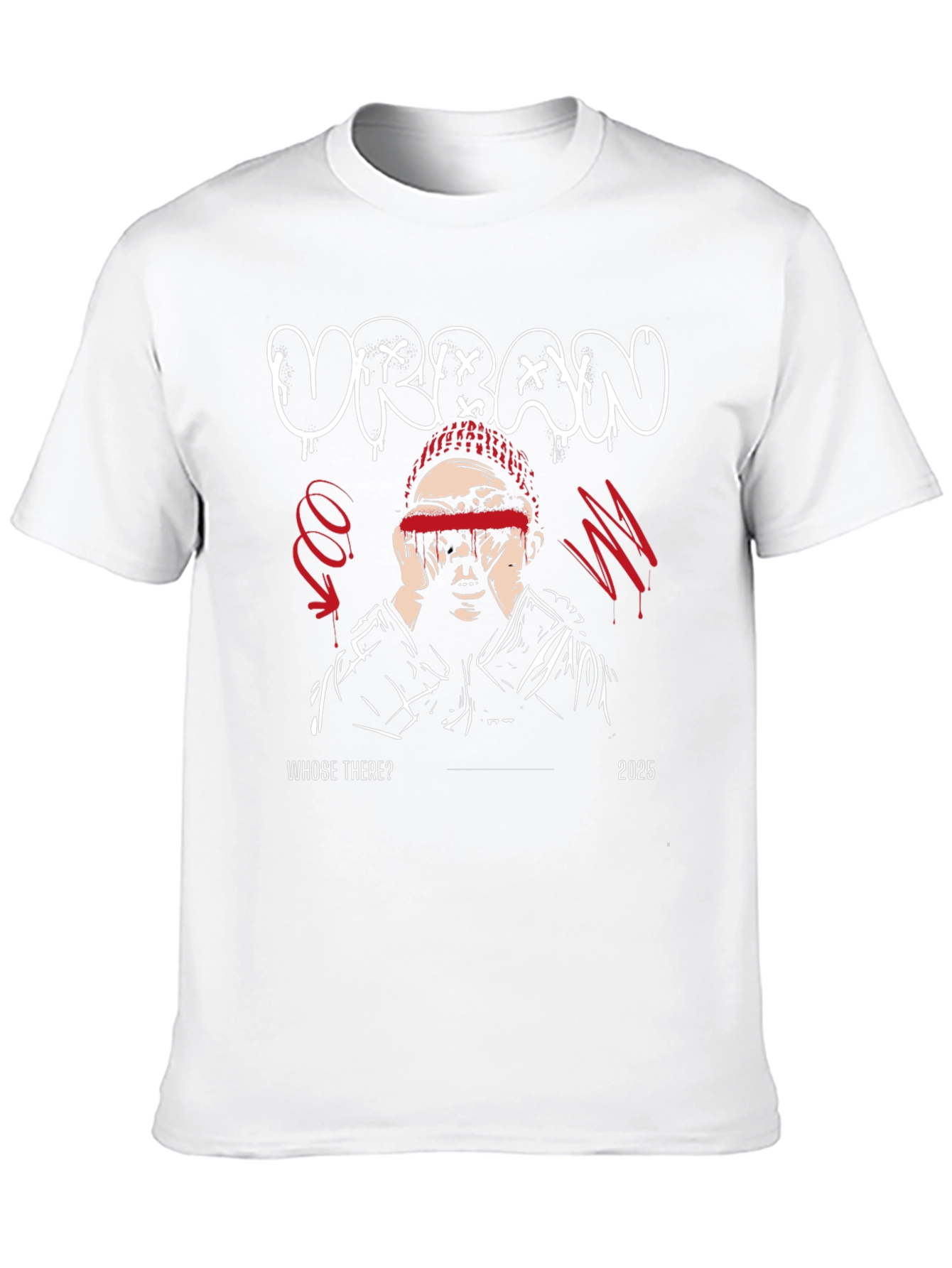 Urban Graphic Print Black T-Shirt