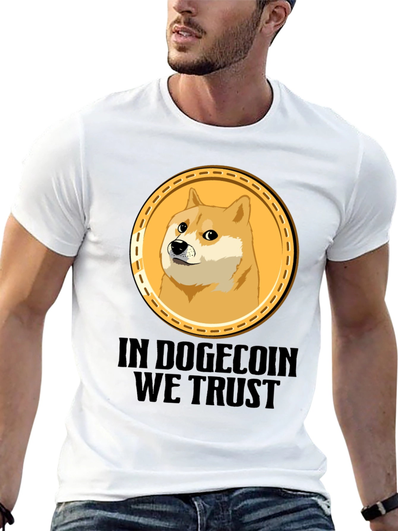 In Dogecoin We Trust Black T-Shirt