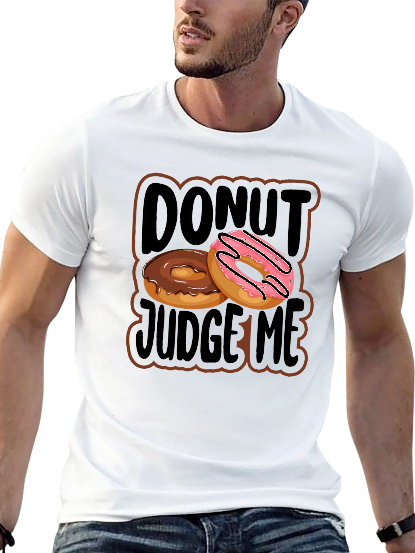 Donut Judge Me Graphic T-Shirt - Casual Wear