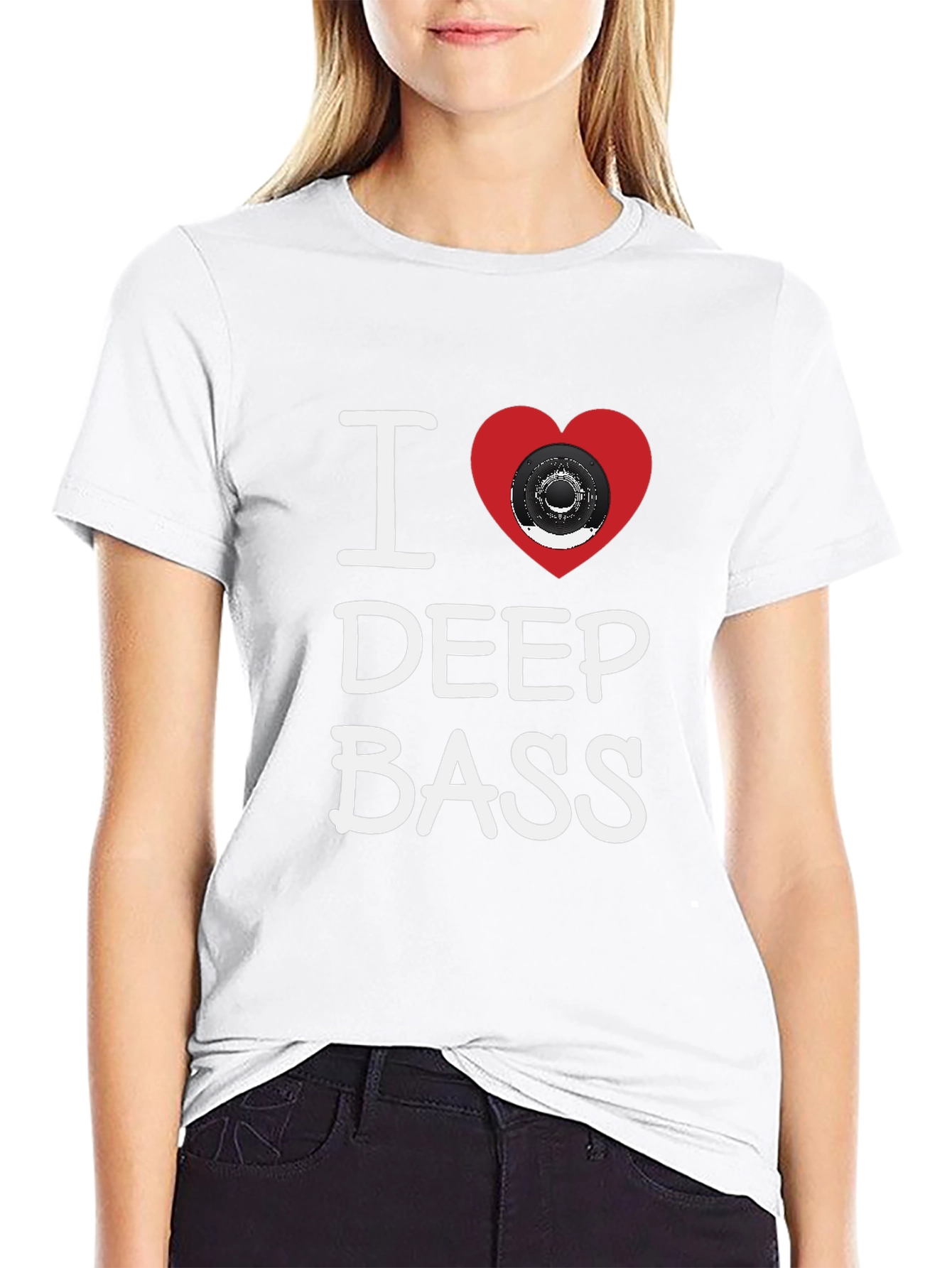 I Heart Deep Bass Graphic T-Shirt