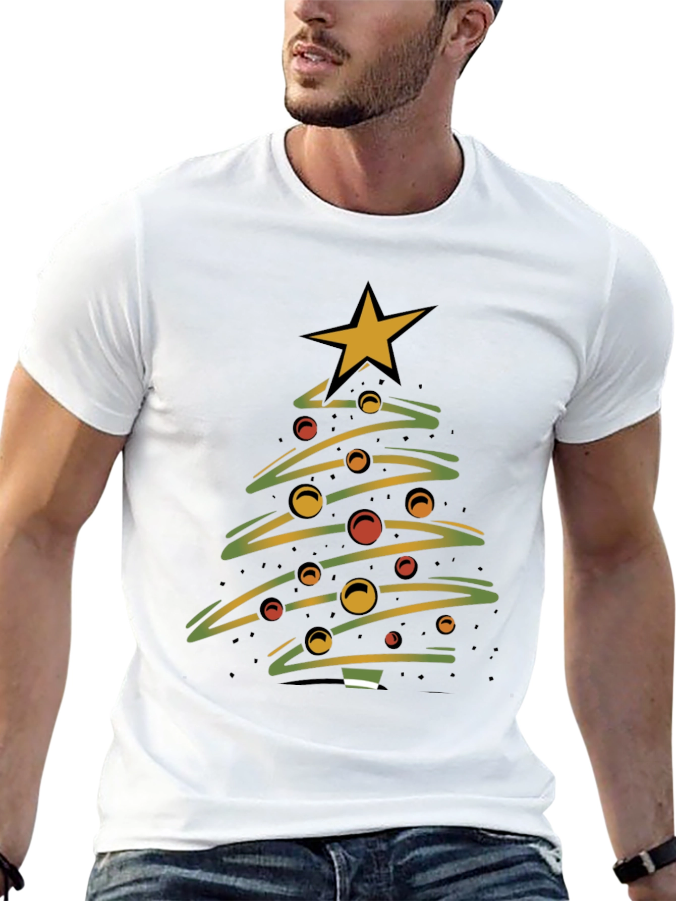 Christmas Tree Graphic Tee - Holiday Style