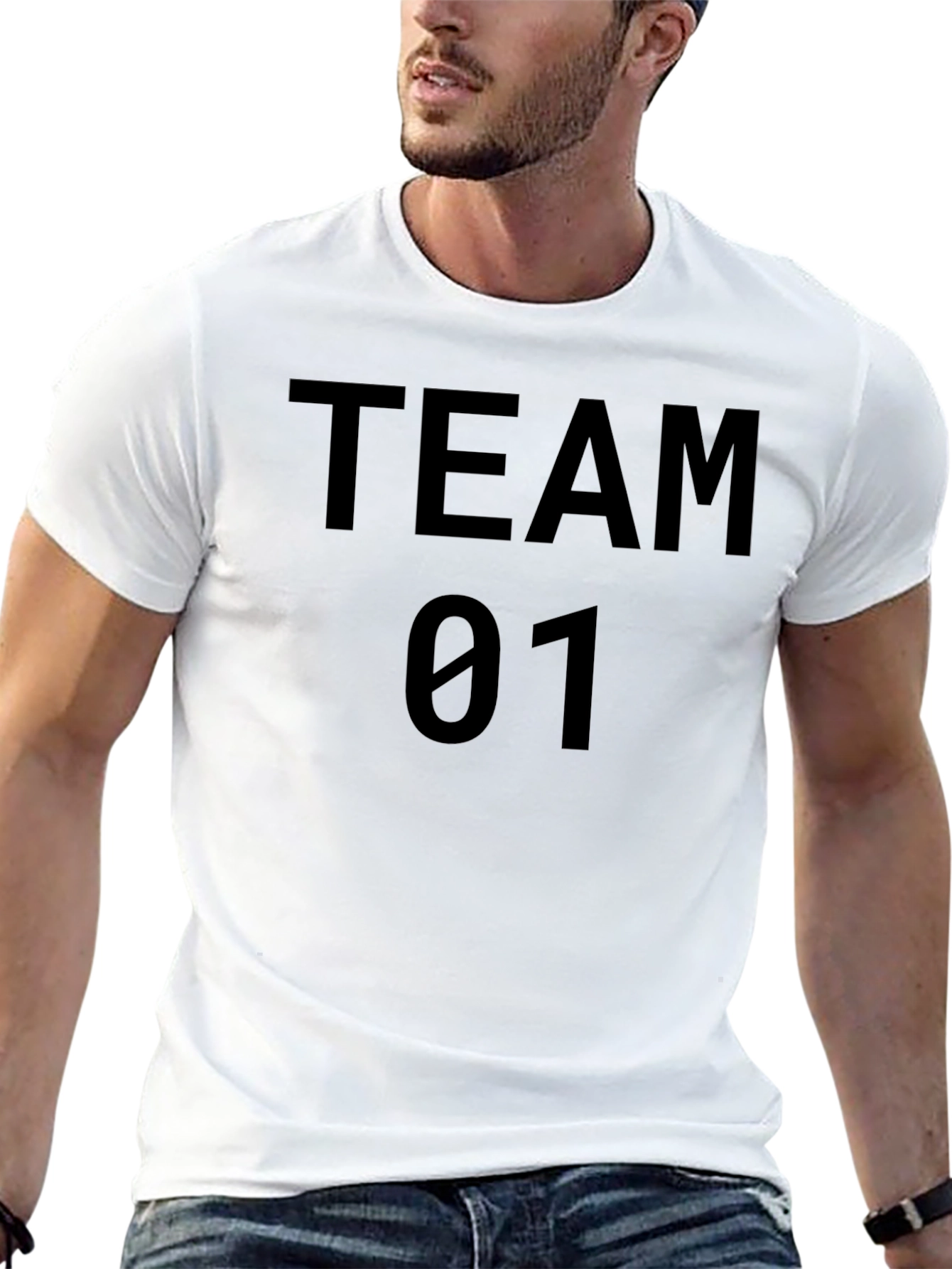 Team 01 Black T-Shirt - Stylish & Comfortable