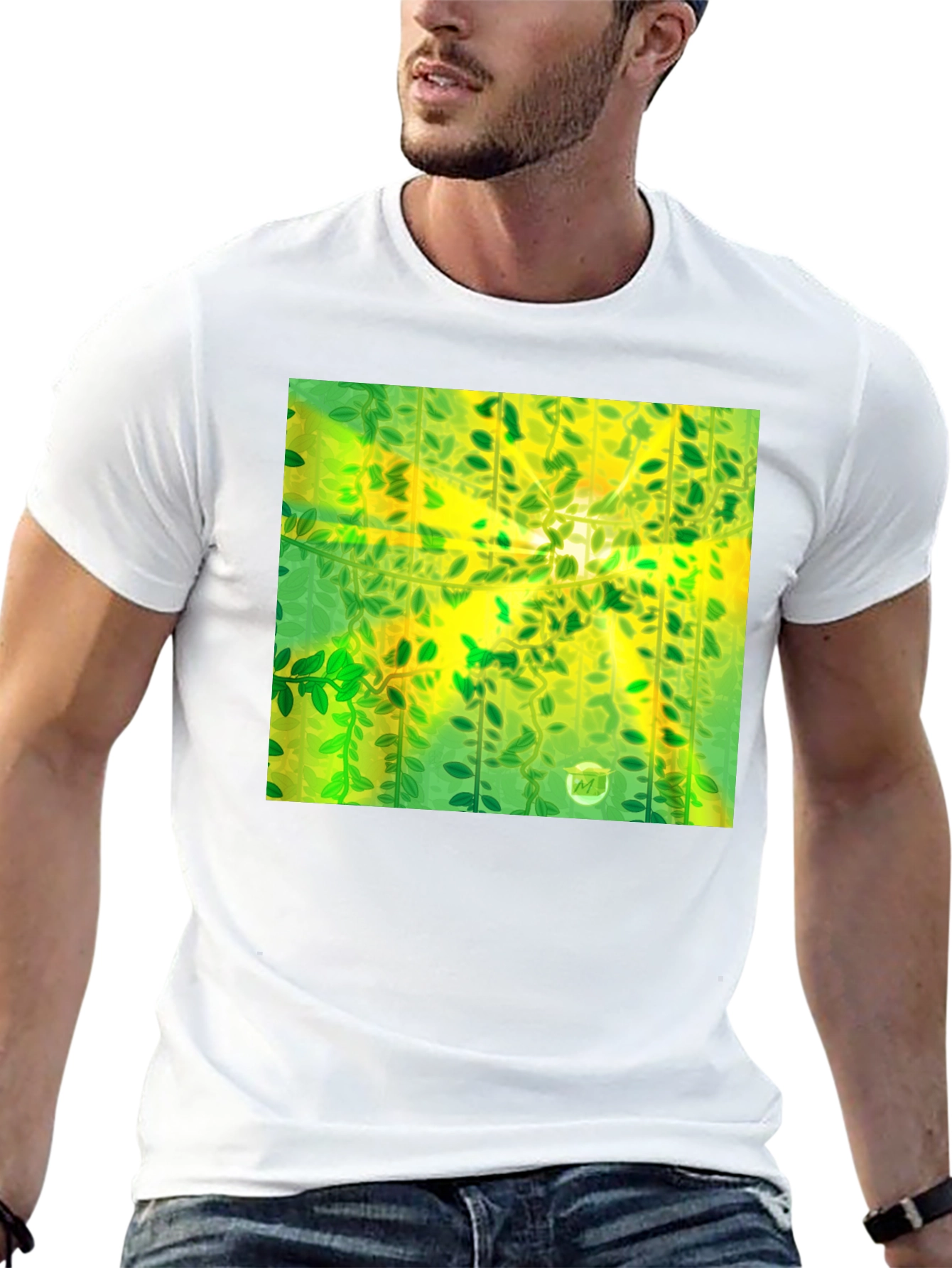 Green Vines Graphic T-Shirt
