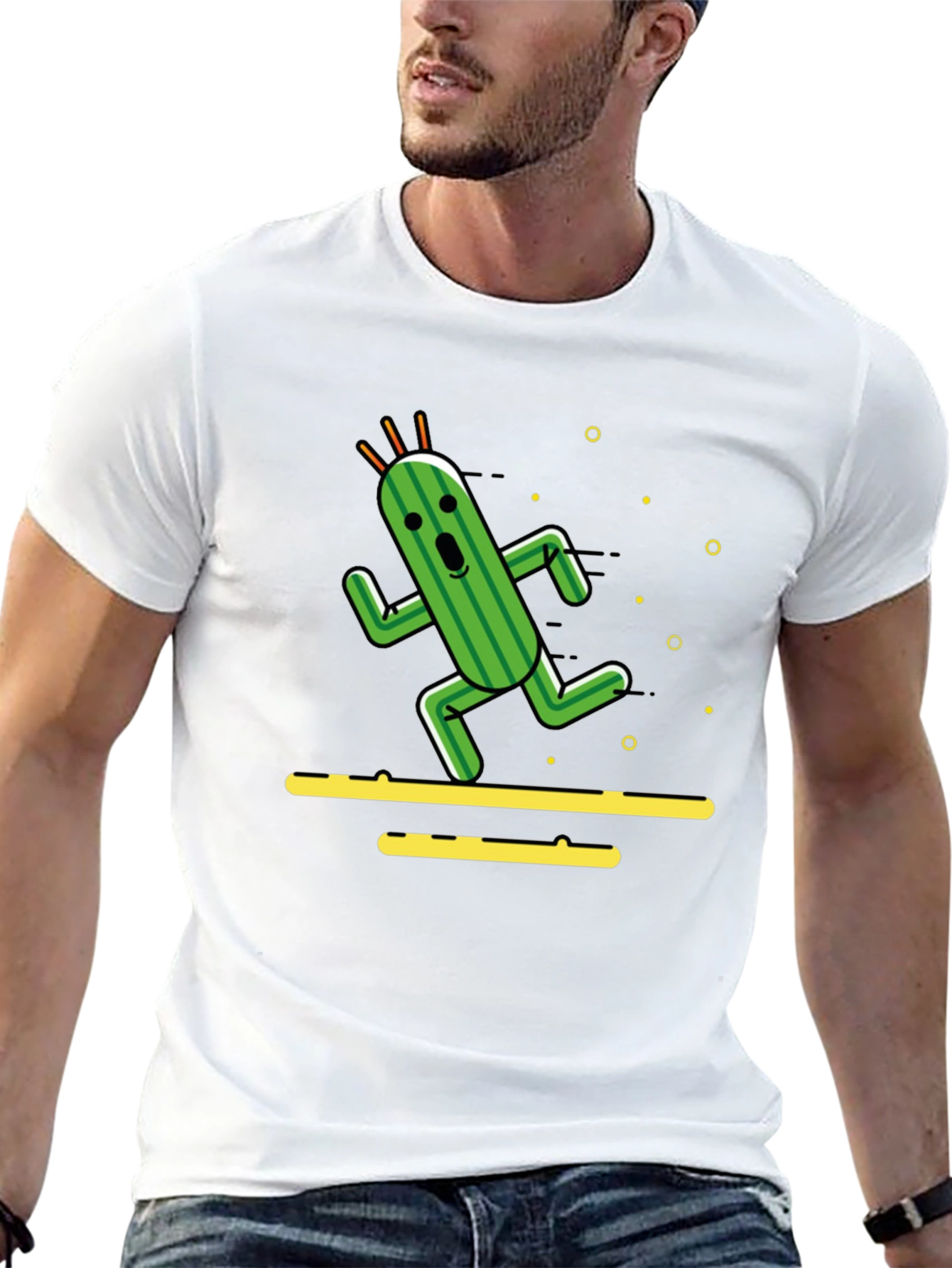 Running Cactus T-Shirt - Funny Graphic Tee