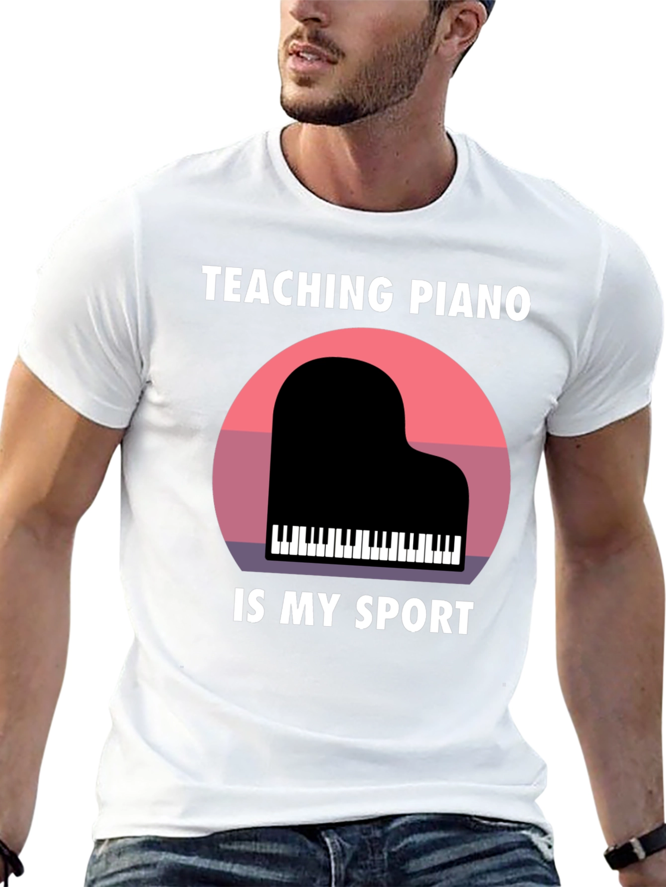 Teaching Piano Is My Sport Graphic T-Shirt