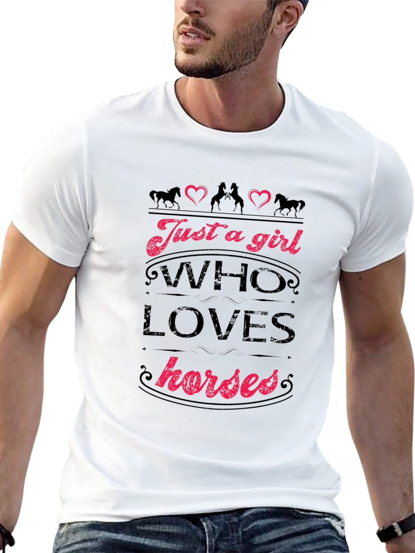 Just a Girl Who Loves Horses T-Shirt