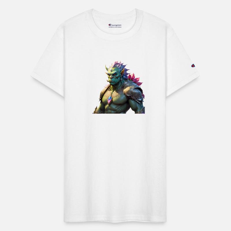 Rainbow colored orc male