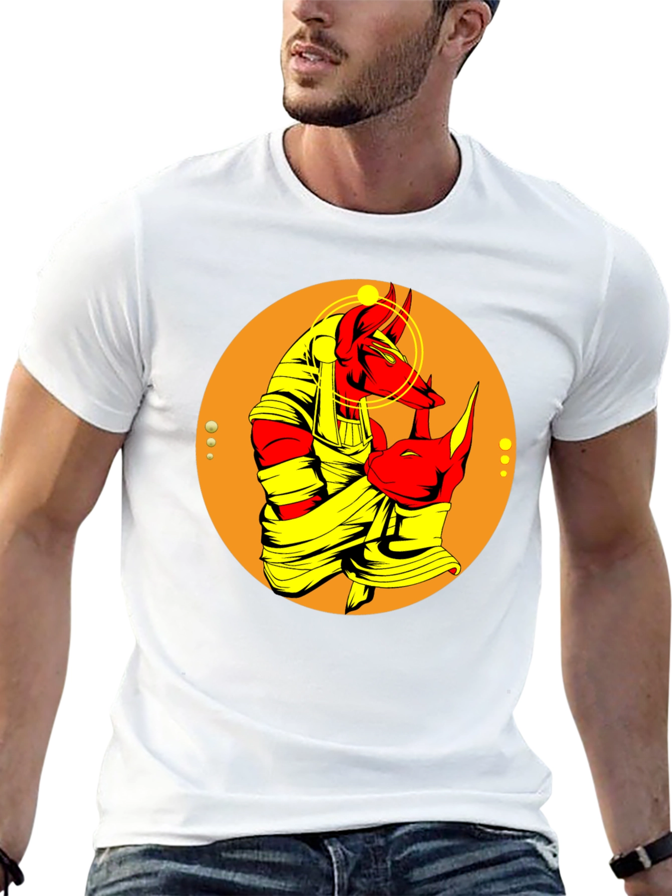 Anubis Graphic Tee - Egyptian God T-Shirt
