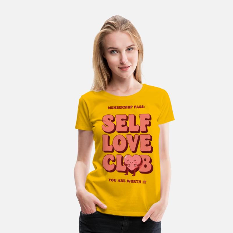 Retro self love club art. You are worth it!