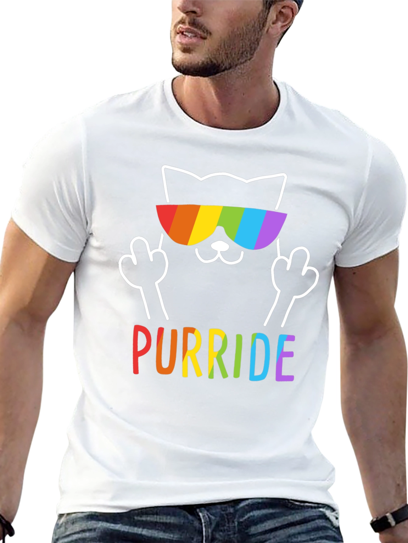Purride Cat Rainbow T-Shirt