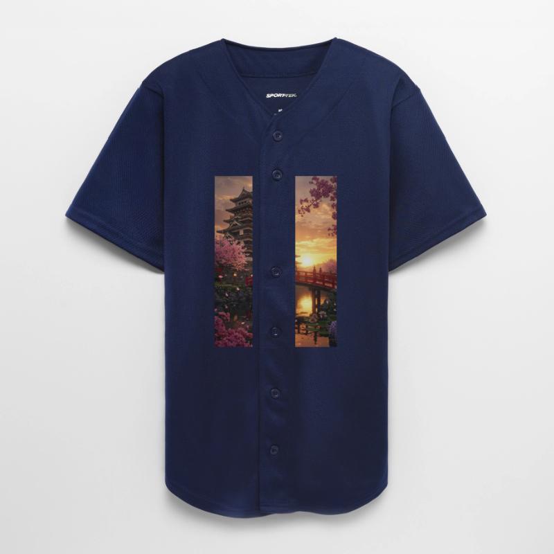 Serene Japanese Castle Sunset Scene