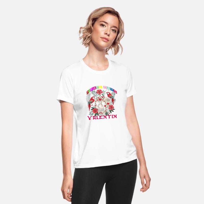 Skull Heart Valentines Day Pirate Flag for Women