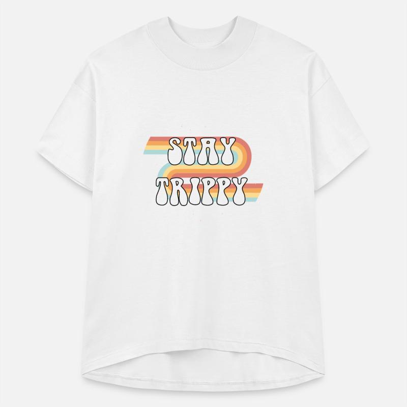 Stay trippy quote slogan typography lettering