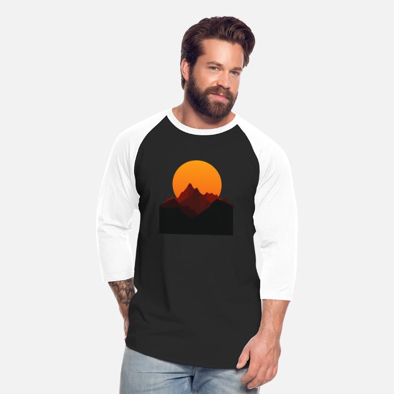 Sunset Peaks: Mountain Silhouette