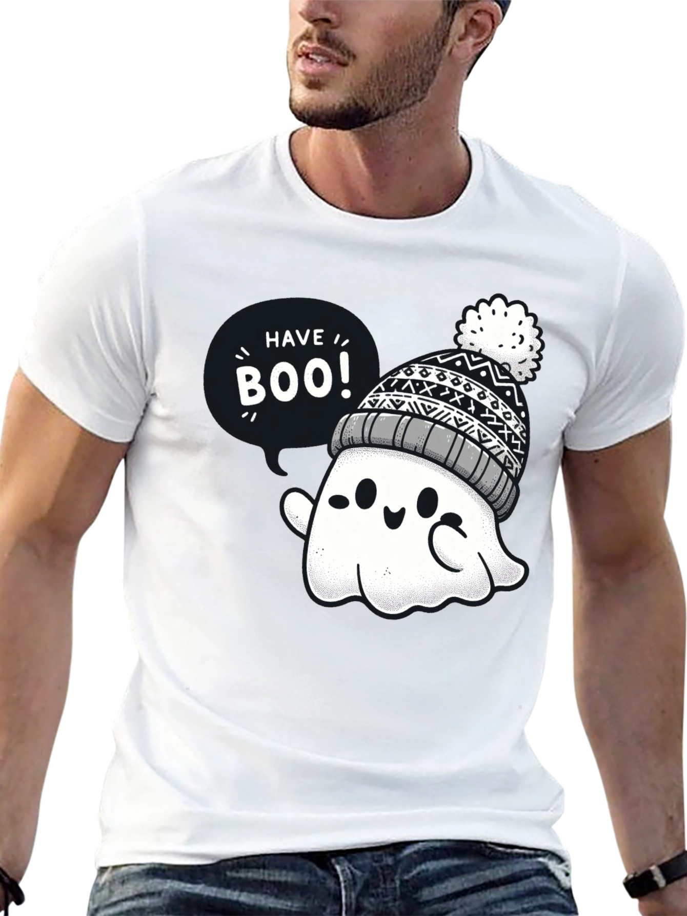 Cute Halloween Ghost T-Shirt - Have Boo!