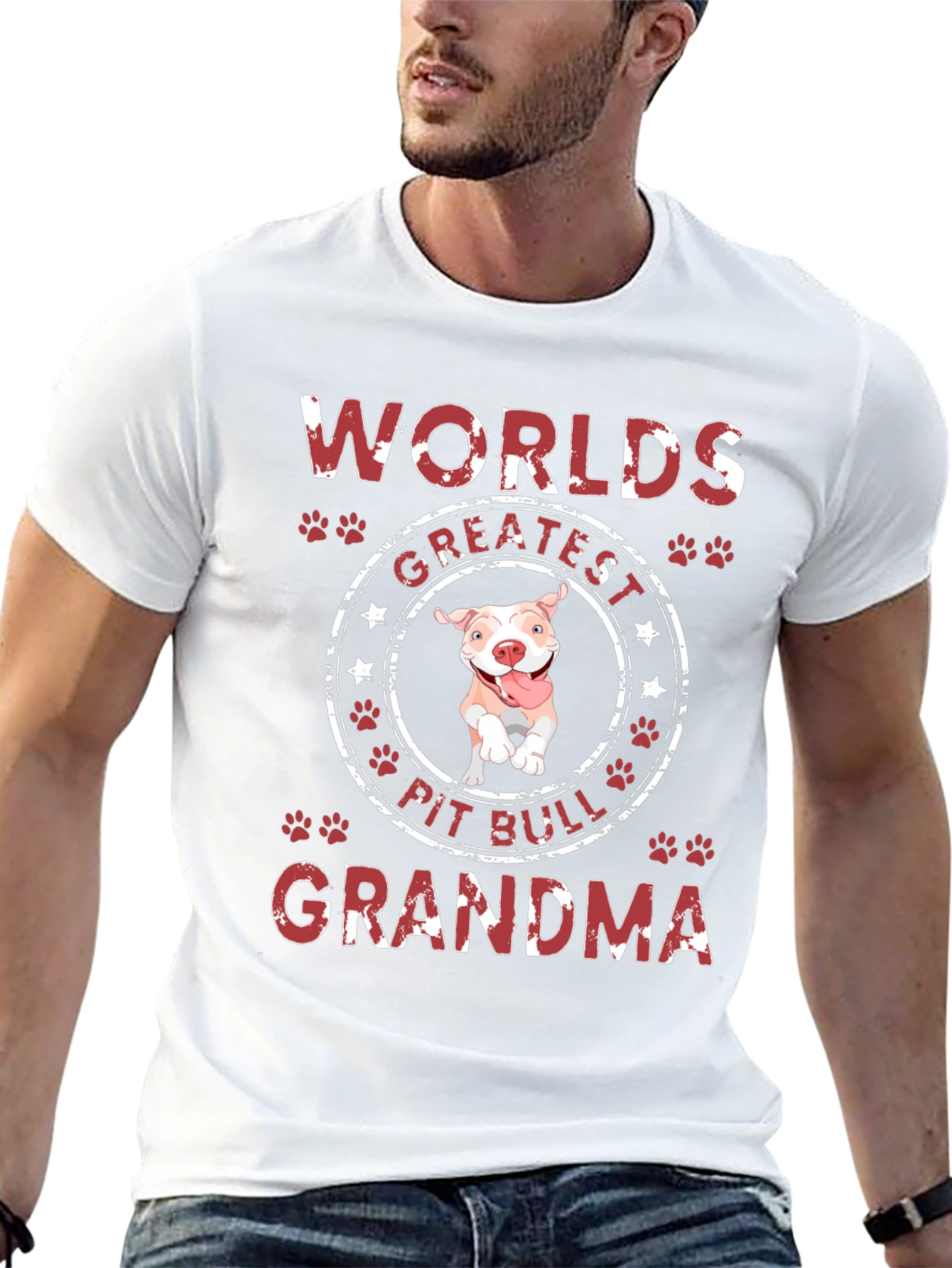 Worlds Greatest Pit Bull Grandma T-Shirt