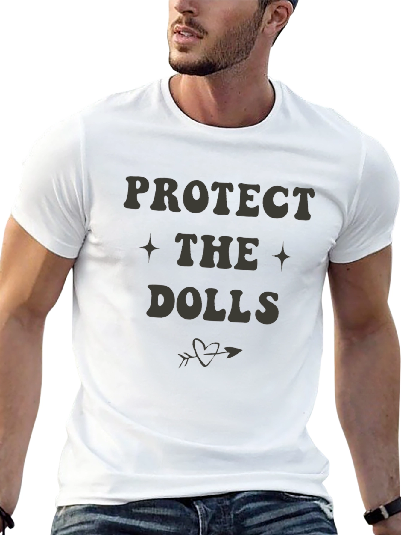 Protect the Dolls Graphic Tee - Unisex Cotton T-Shirt