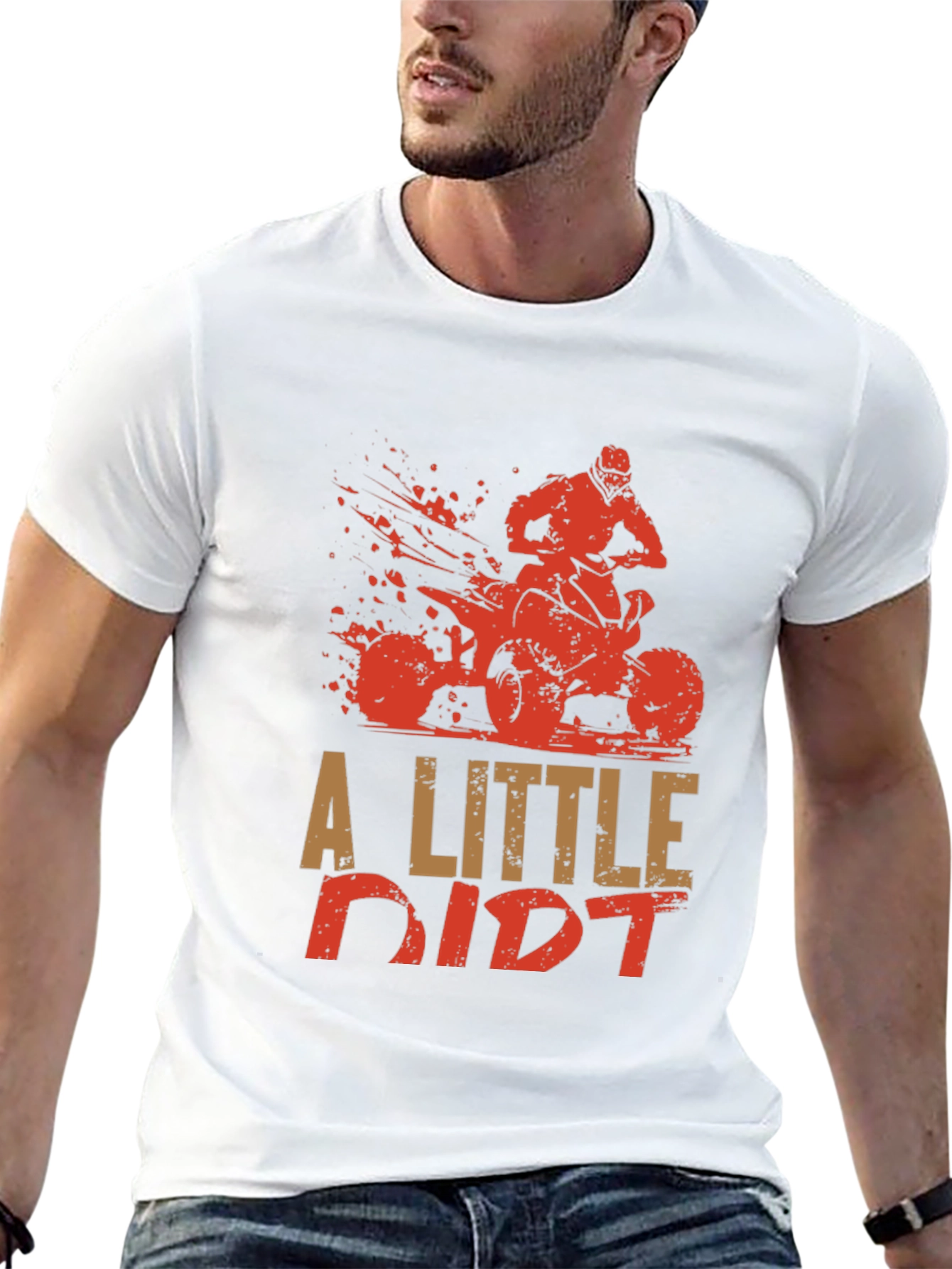 A Little Dirt ATV Graphic Tee - Black