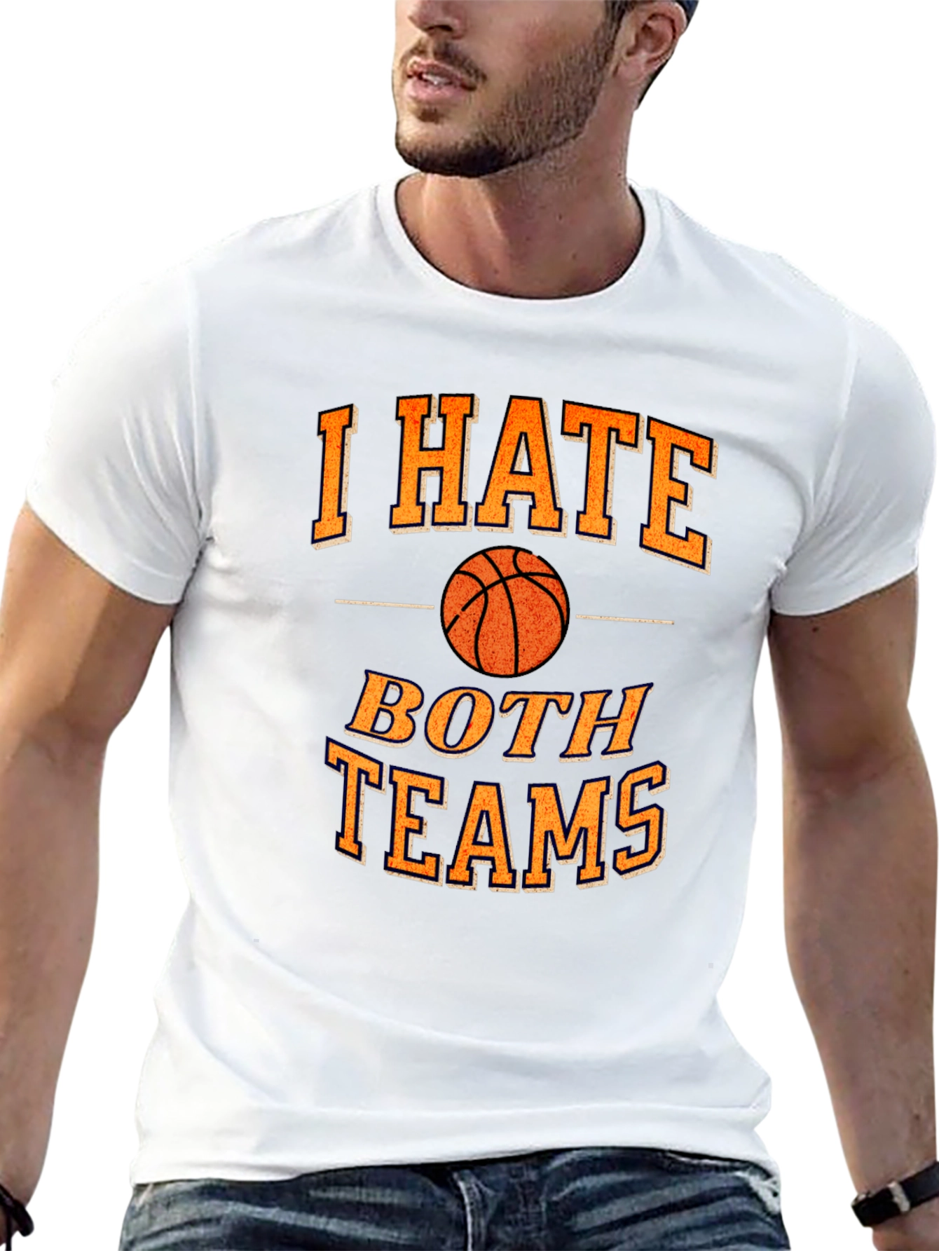 Funny Basketball I Hate Both Teams T-Shirt