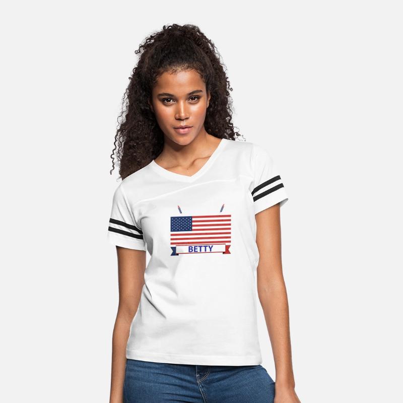 Team Betty USA American Flag Stars Strip