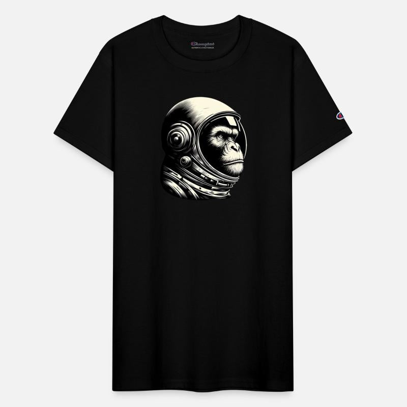 Thoughtful Chimpanzee Astronaut Cosmos