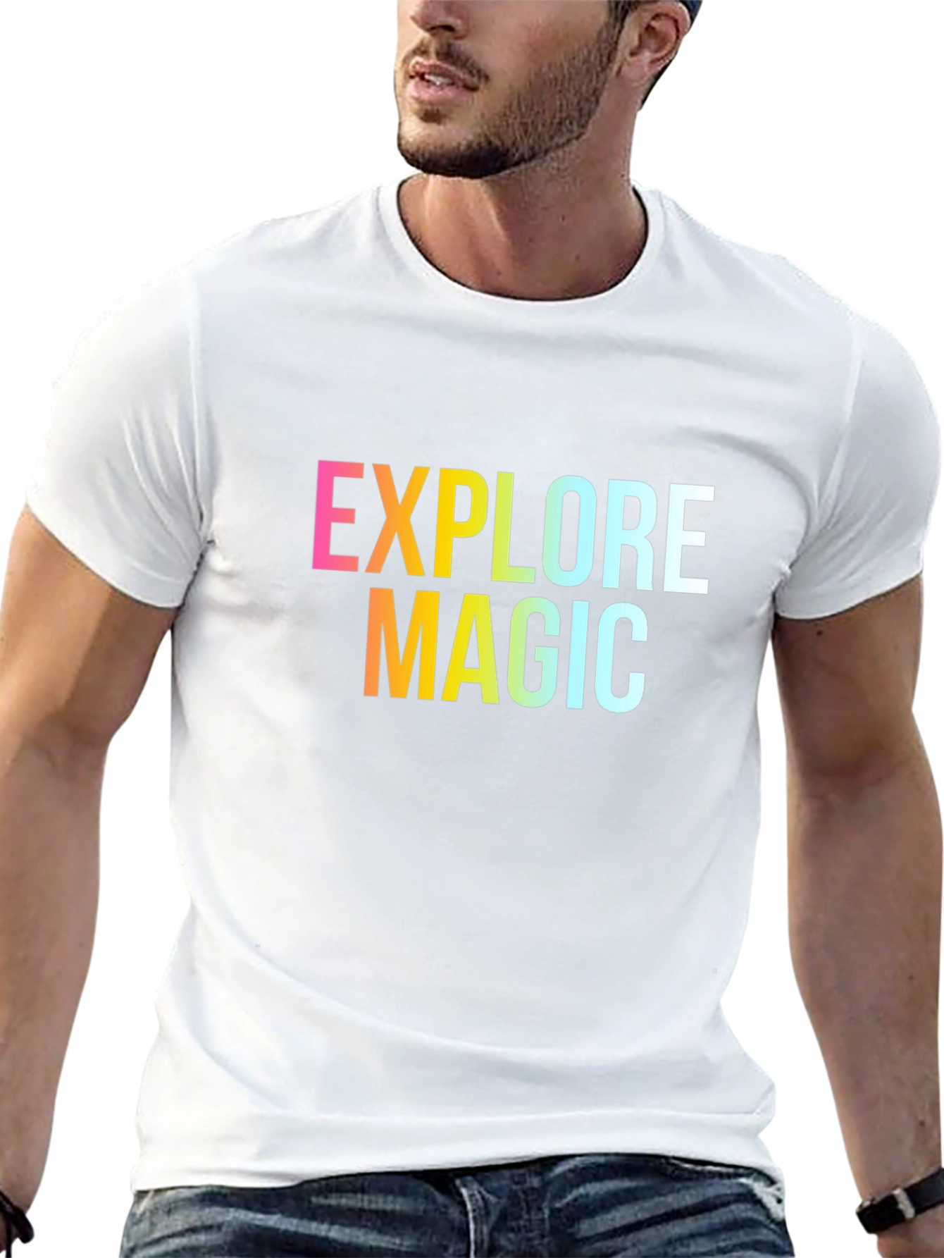 Explore Magic Graphic Tee - Stylish Unisex T-Shirt