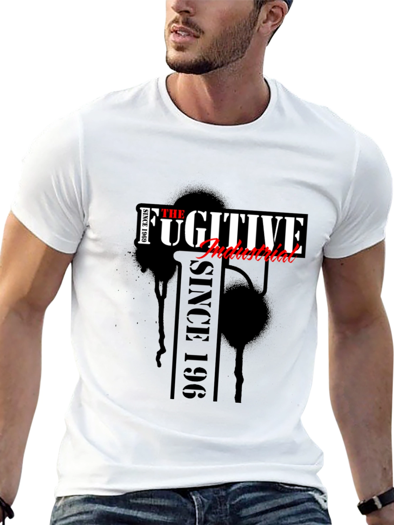 The Fugitive Industrial Black Graphic Tee