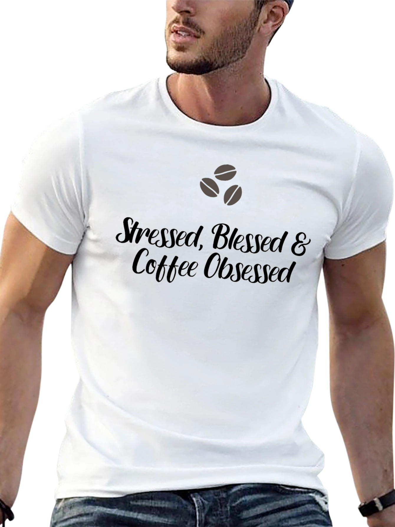 Stressed Blessed Coffee Obsessed Tee