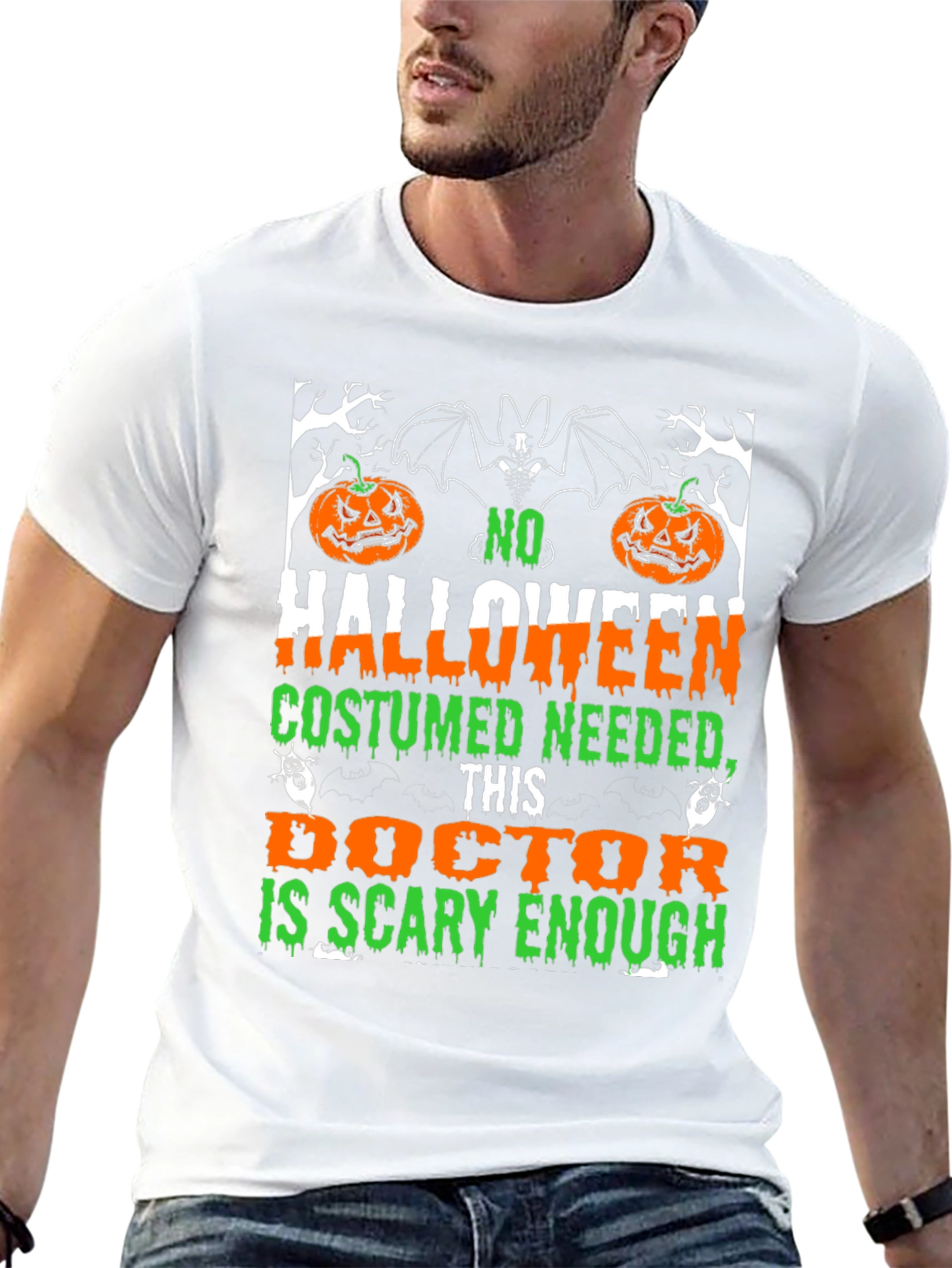 Halloween Doctor T-Shirt - Scary Enough Costume Tee