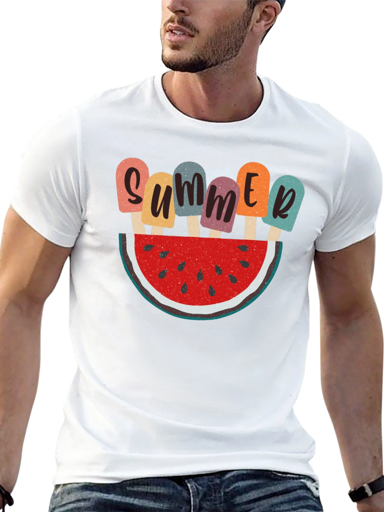 Summer Watermelon Popsicle Graphic Tee