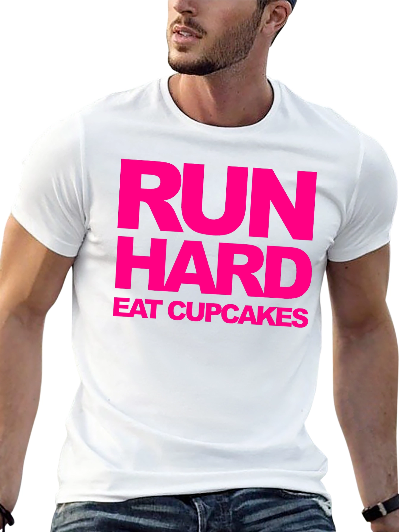 Run Hard Eat Cupcakes Black Tee