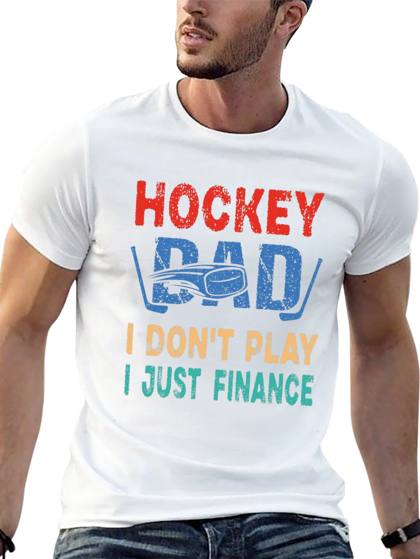 Hockey Dad T-Shirt - I Just Finance