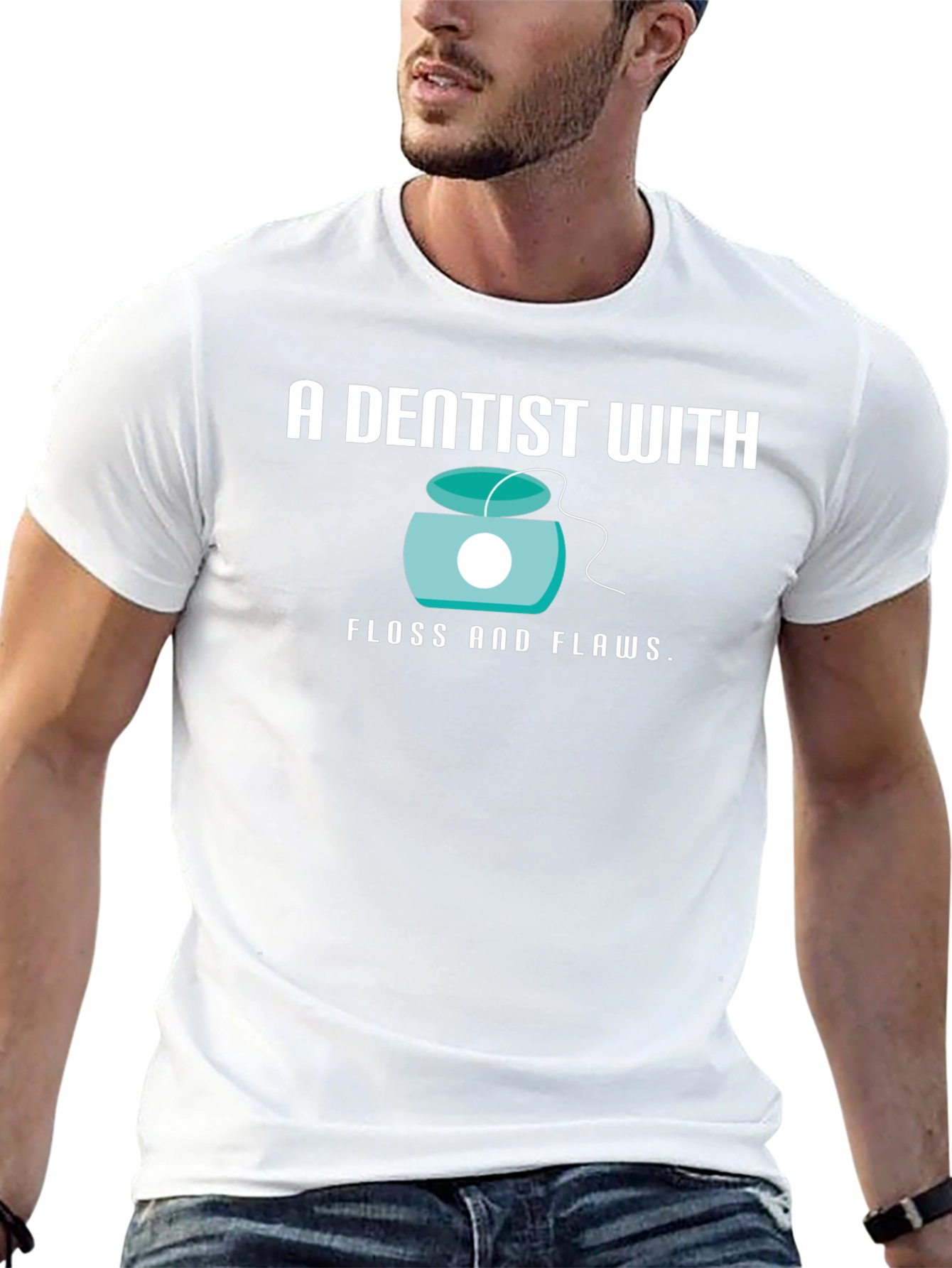 Dentist Floss and Flaws Graphic T-Shirt