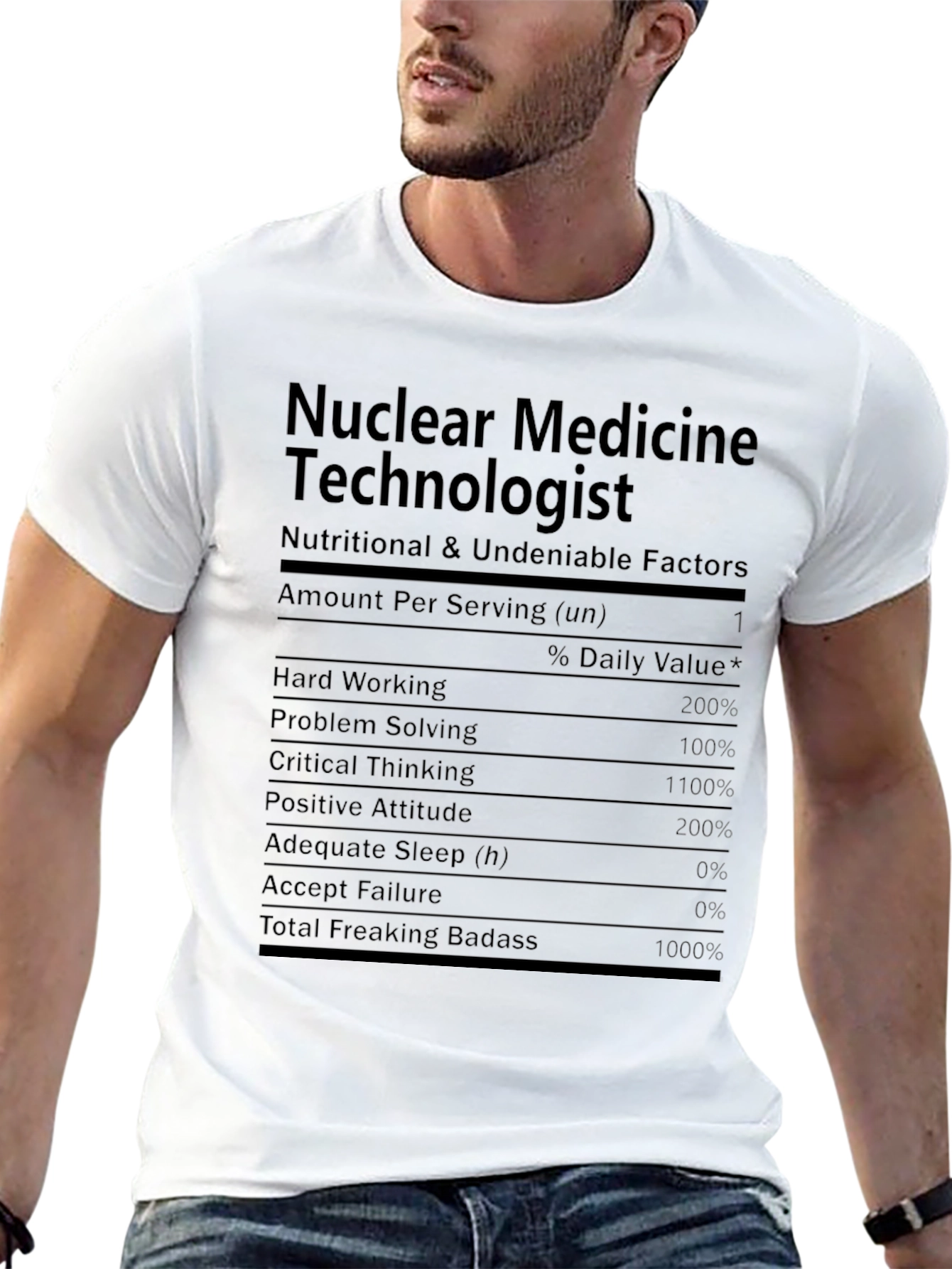 Nuclear Medicine Technologist Nutrition Facts T-Shirt