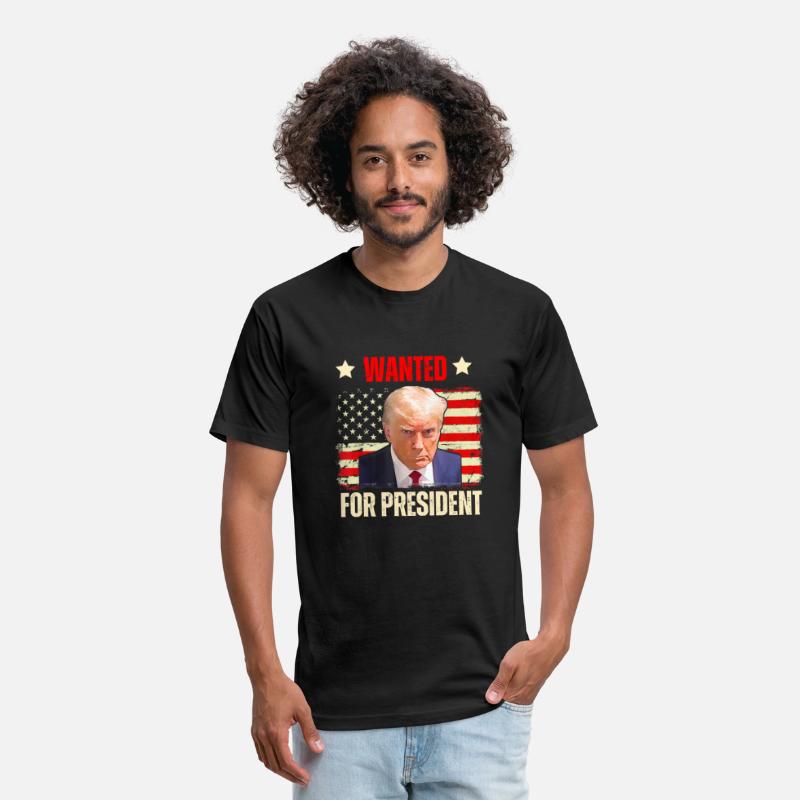 Wanted Donald Trump For President 2024 USA Flag