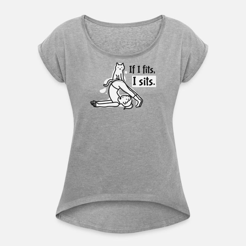 Whimsical Cat and Person Yoga Illustration