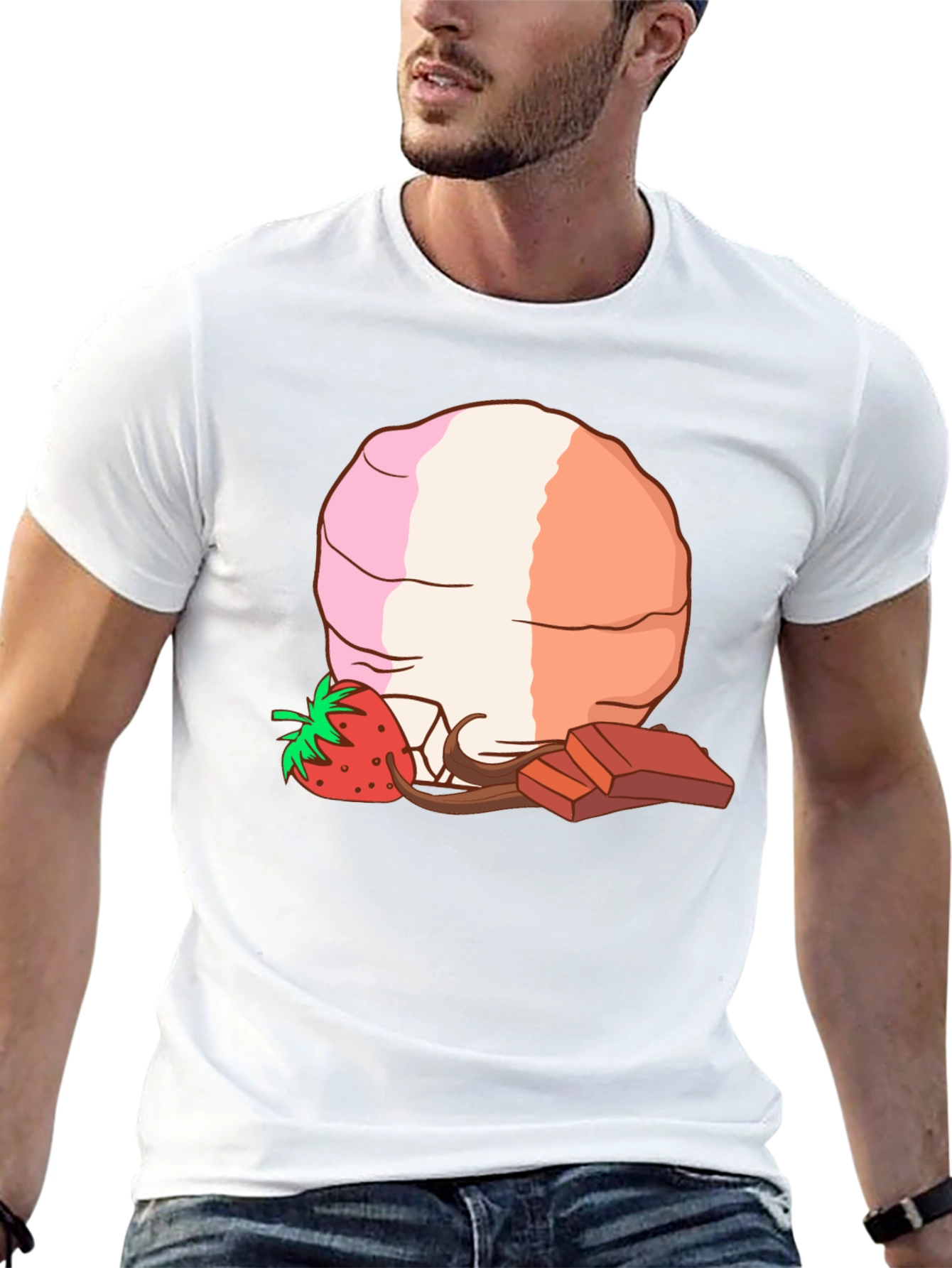 Strawberry Chocolate Dessert T-Shirt