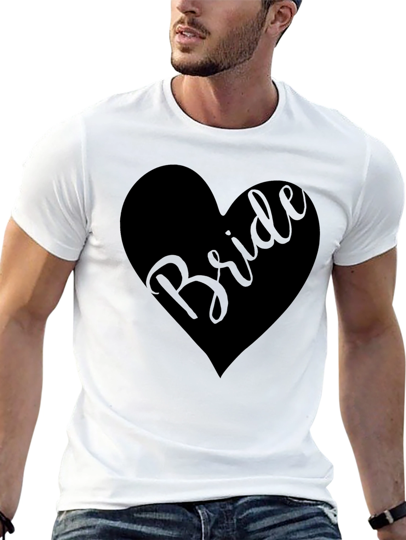 Bride Heart Graphic Tee - Wedding Party Shirt