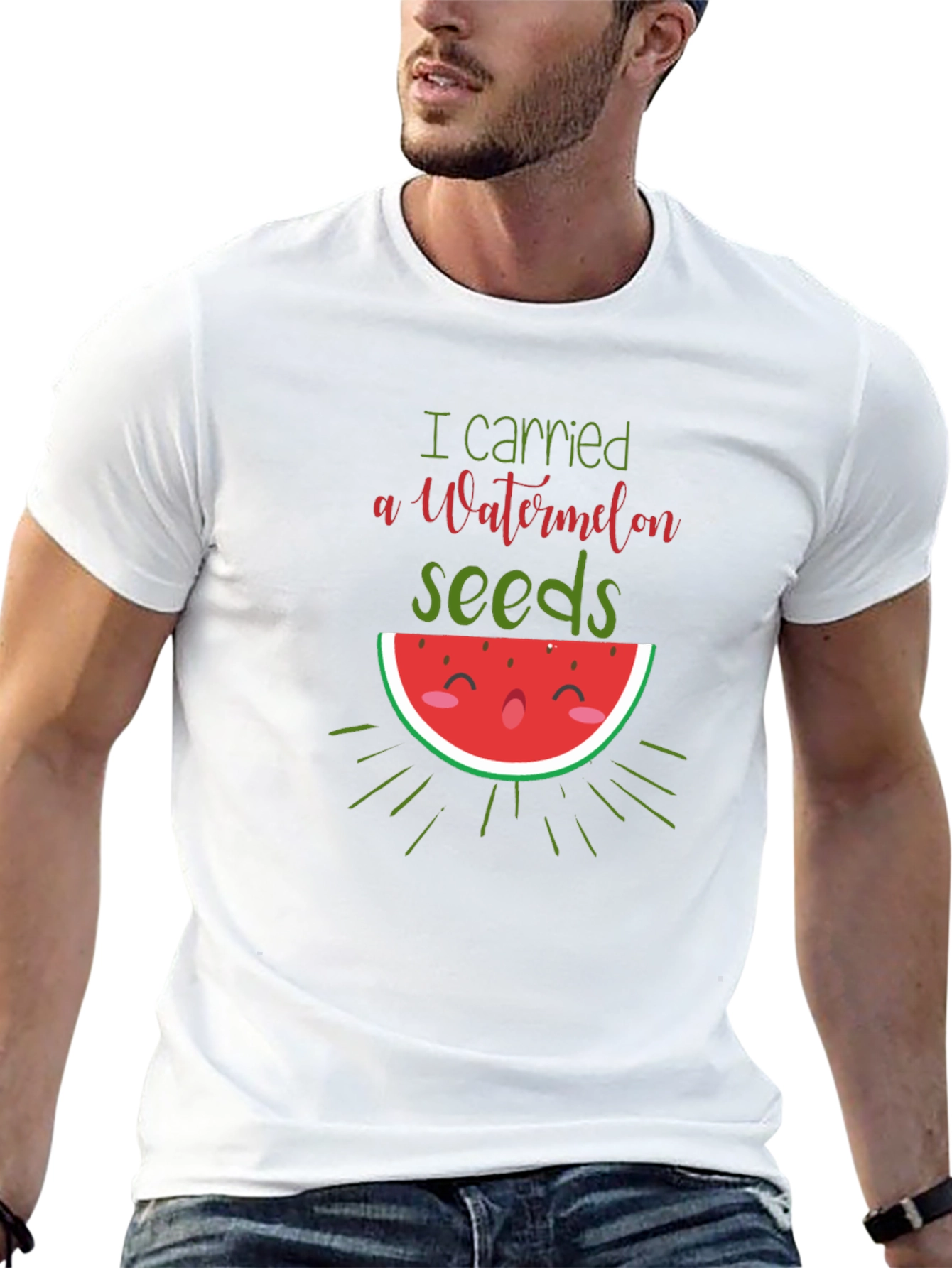 Funny Watermelon Pregnancy Announcement T-Shirt