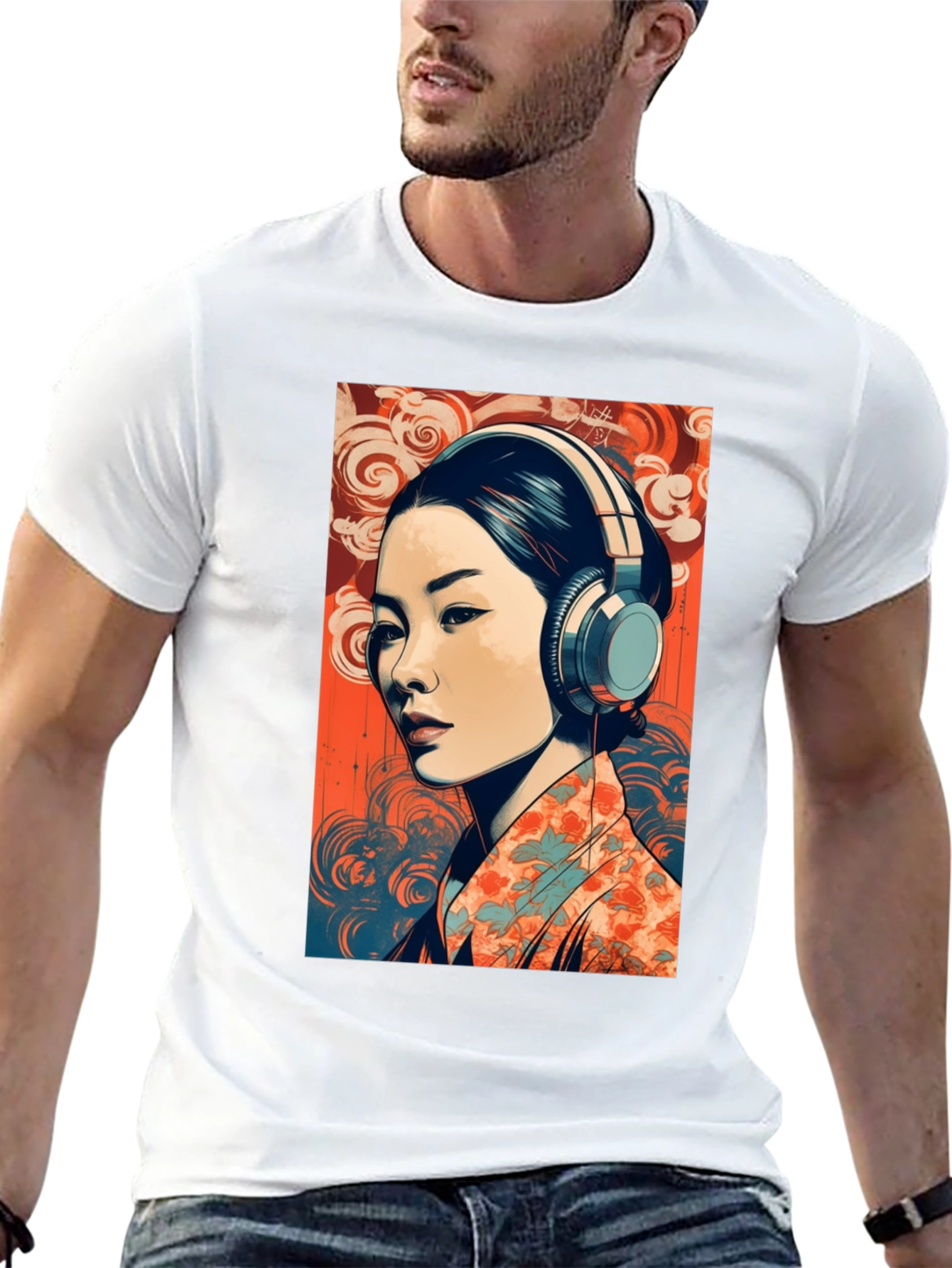 Japanese Art Graphic Tee - Black T-Shirt