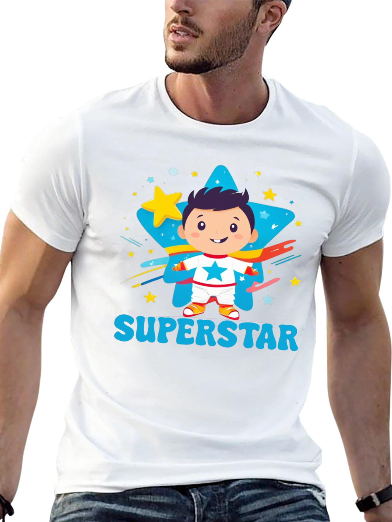 Boys Superstar Graphic Tee - Cute Kids Apparel