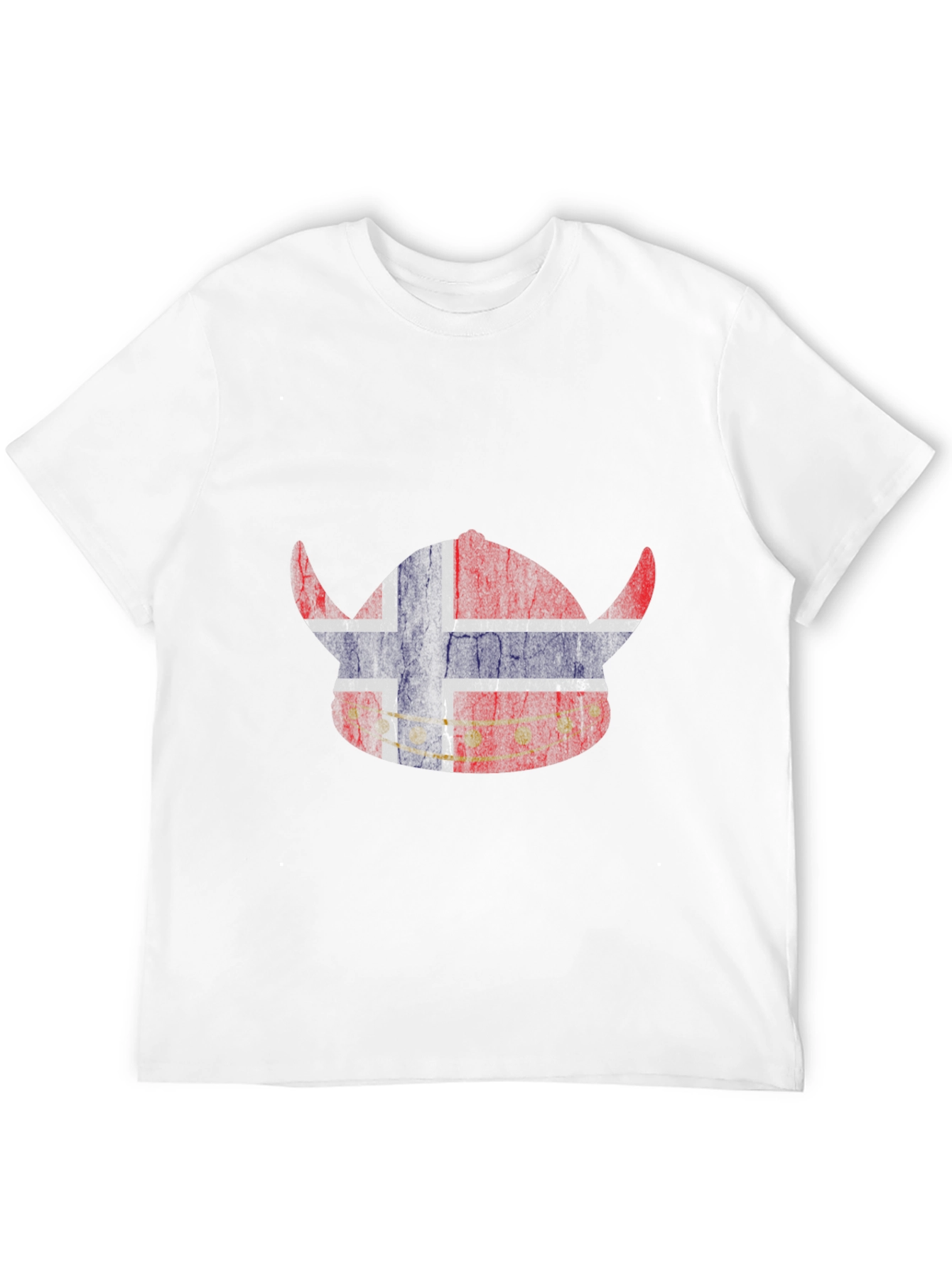 Norway Viking Helmet Flag Graphic T-Shirt