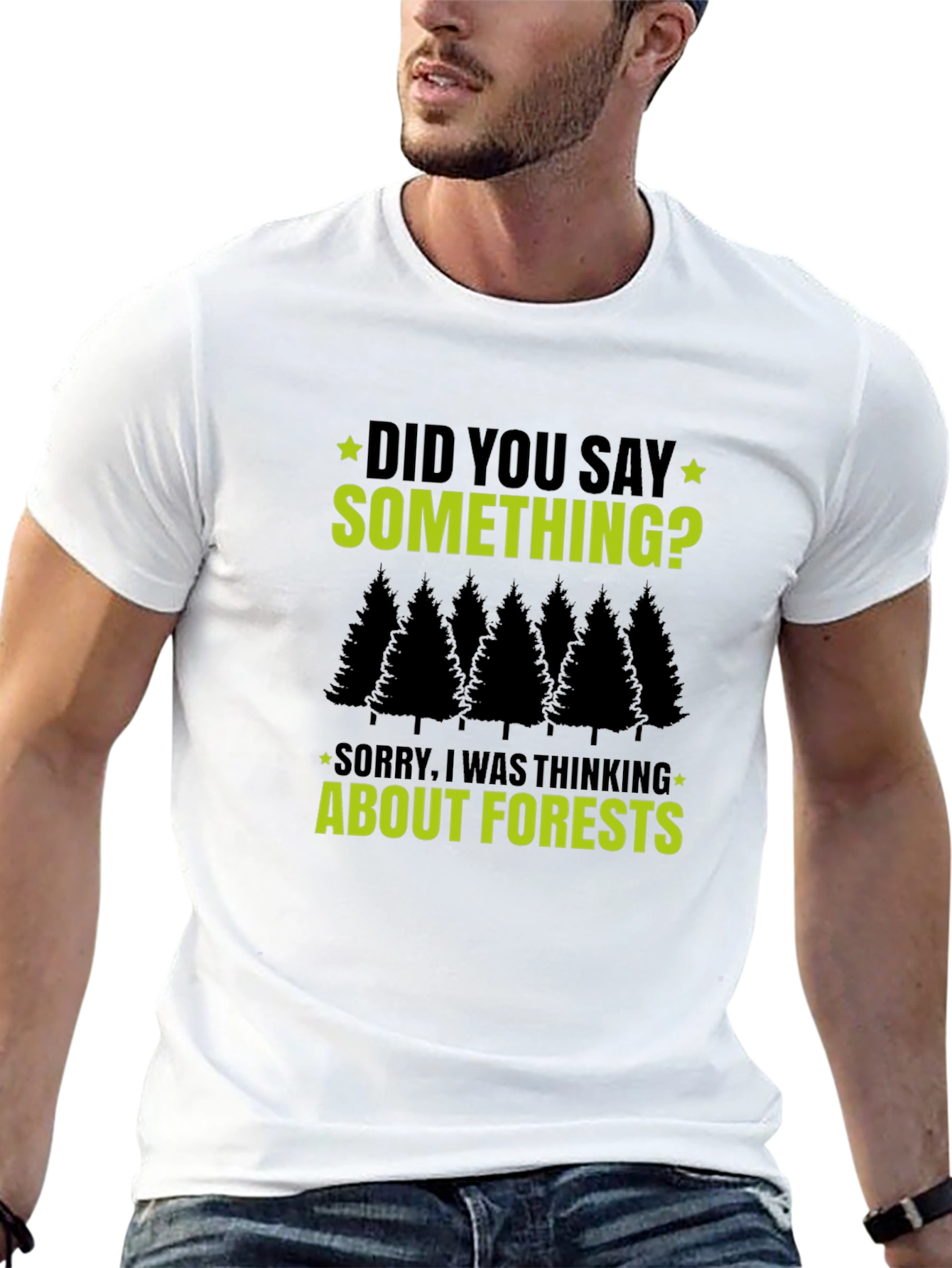 Forest Thinking T-Shirt - Funny Graphic Tee