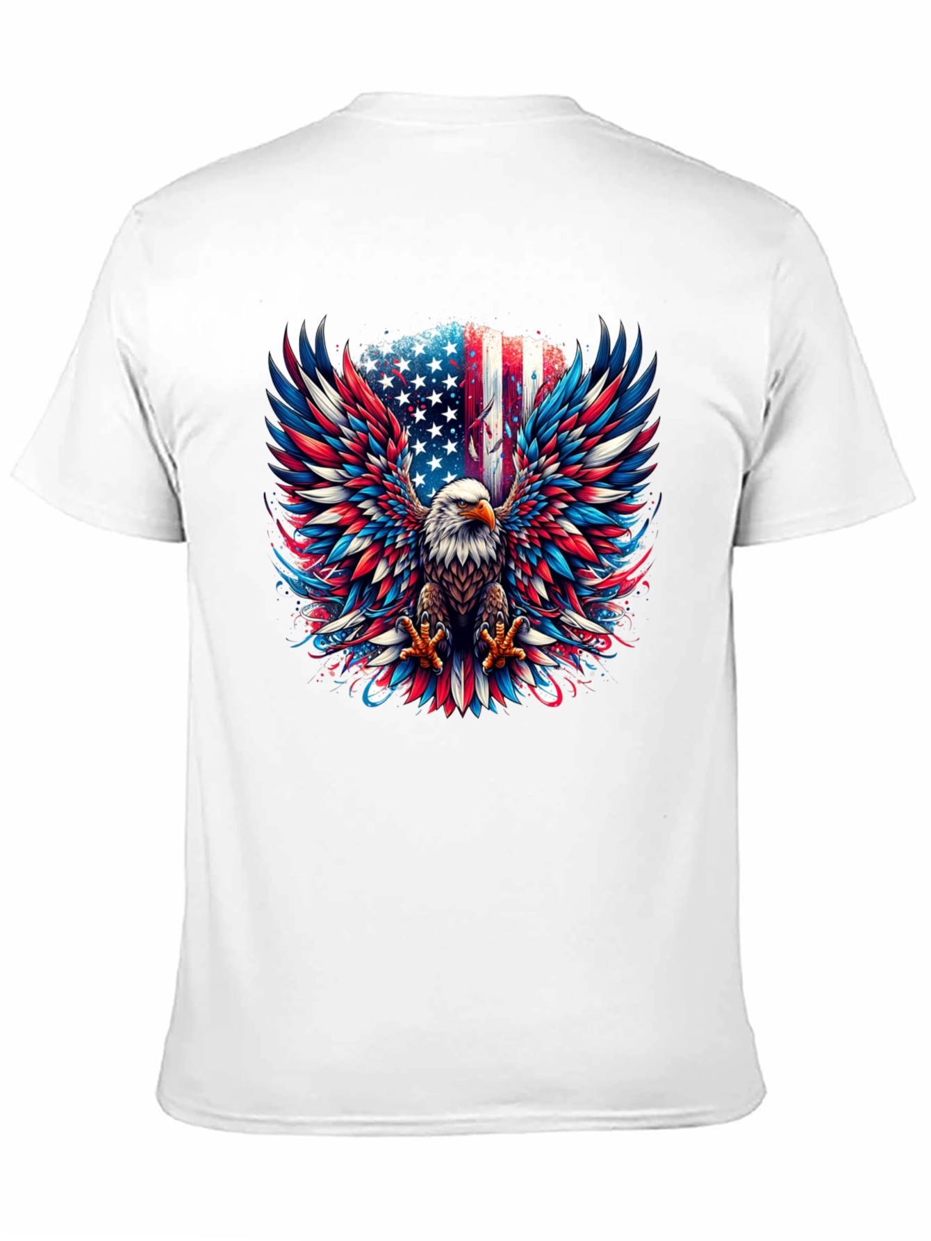 Patriotic Eagle USA Flag Graphic T-Shirt