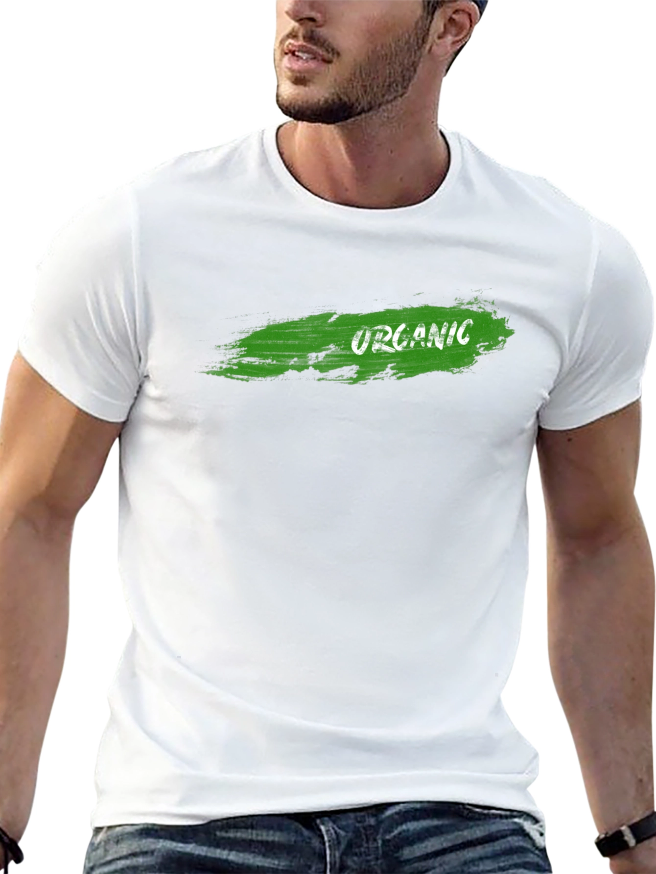 Organic Graphic Black T-Shirt